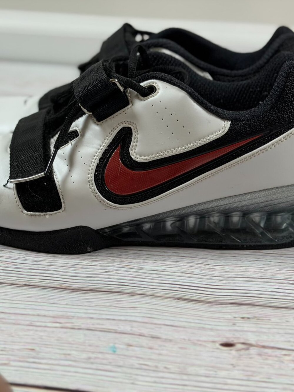Nike Romaleos 2 Weightlifting Shoes White Black Red Men’s Size 13 - Picture 5 of 10